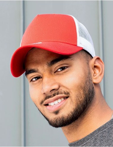 B-7020255-5-Panel Trucker Cap Recycled